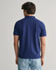 PERSIAN BLUE, REG CONTRAST PIQUE SS POLO, BACK-VIEW BY GANT AU.