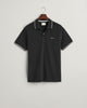 BLACK, TIPPING SS PIQUE POLO, FLAT-LAY BY GANT AU.