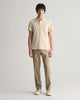 SILKY BEIGE, REG SHIELD SS PIQUE POLO BY GANT AU.