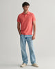 SUNSET PINK, REG SHIELD SS PIQUE POLO BY GANT AU.