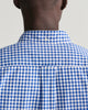 COLLEGE BLUE, REG POPLIN GINGHAM SS SHIRT, CLOSE-UP BY GANT AU.