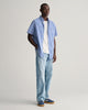 COLLEGE BLUE, REG POPLIN GINGHAM SS SHIRT BY GANT AU.