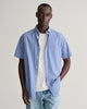 COLLEGE BLUE, REG POPLIN GINGHAM SS SHIRT, FRONT-VIEW BY GANT AU.