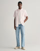 LIGHT PINK, REG POPLIN GINGHAM SS SHIRT BY GANT AU.