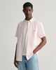 LIGHT PINK, REG POPLIN GINGHAM SS SHIRT, FRONT-VIEW BY GANT AU.