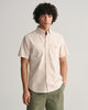 DRY SAND, REG CLASSIC OXFORD SS SHIRT, FRONT-VIEW BY GANT AU.