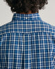 DARK INDIGO, REG INDIGO MADRAS SHIRT, CLOSE-UP BY GANT AU.