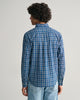 DARK INDIGO, REG INDIGO MADRAS SHIRT, BACK-VIEW BY GANT AU.