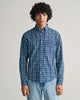 DARK INDIGO, REG INDIGO MADRAS SHIRT, FRONT-VIEW BY GANT AU.