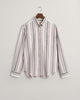 EGGSHELL, REG STRIPE ARCHIVE OXFORD SHIRT, FLAT-LAY BY GANT AU.