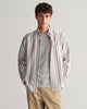 EGGSHELL, REG STRIPE ARCHIVE OXFORD SHIRT, FRONT-VIEW BY GANT AU.