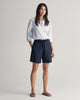 EVENING BLUE, REL TIE WAIST SHORTS, FRONT-VIEW BY GANT AU.