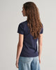 EVENING BLUE, CONTRAST COLLAR SS PIQUE POLO, BACK-VIEW BY GANT AU.