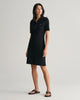 BLACK, SLIM SHIELD SS PIQUE POLO DRESS BY GANT AU.