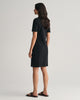 BLACK, SLIM SHIELD SS PIQUE POLO DRESS, BACK-VIEW BY GANT AU.