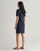 EVENING BLUE, SLIM SHIELD SS PIQUE POLO DRESS, BACK-VIEW BY GANT AU.