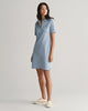 DOVE BLUE, SLIM SHIELD SS PIQUE POLO DRESS BY GANT AU.