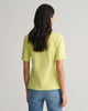 PASTEL LIME, SLIM SHIELD SS PIQUE POLO, BACK-VIEW BY GANT AU.