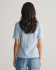 DOVE BLUE, SLIM SHIELD SS PIQUE POLO, BACK-VIEW BY GANT AU.