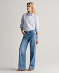 LIGHT BLUE, REL CLASSIC POPLIN SHIRT BY GANT AU.
