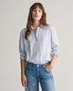 COLLEGE BLUE, REL CLASSIC POPLIN STRIPED SHIRT, FRONT-VIEW BY GANT AU.