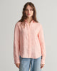 PEACHY PINK, REG LINEN CHAMBRAY SHIRT, FRONT-VIEW BY GANT AU.