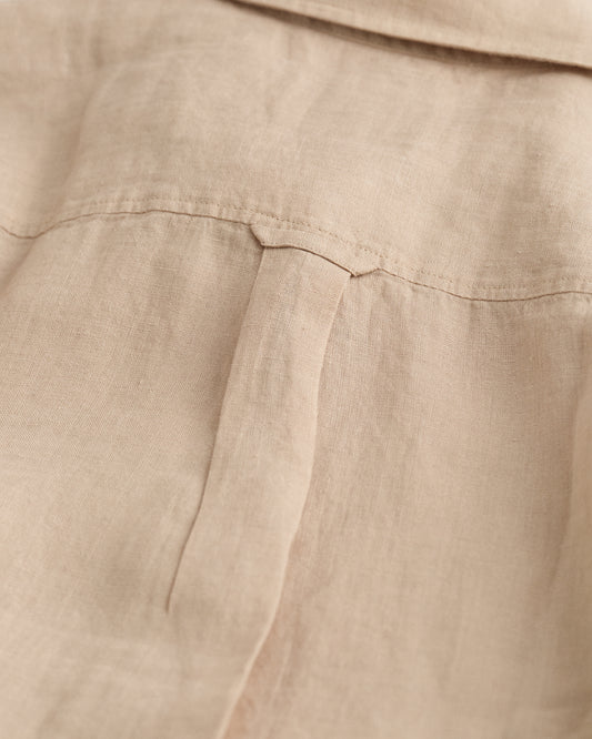 DRY SAND, REL LINEN SHIRT, CLOSE-UP BY GANT AU.