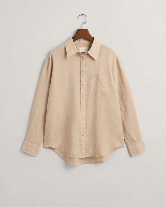 DRY SAND, REL LINEN SHIRT BY GANT AU.