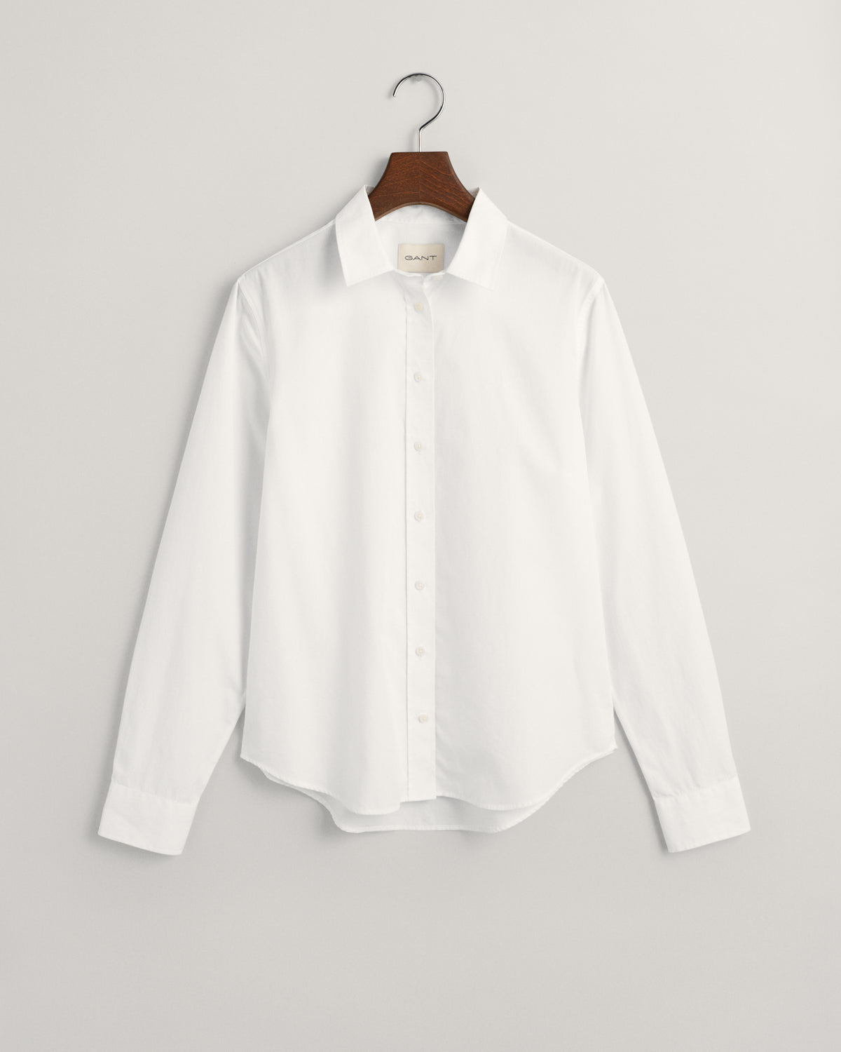 WHITE, REG CLASSIC POPLIN SHIRT, FLAT-LAY BY GANT AU.