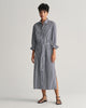 CLASSIC BLUE, REL STRIPED POPLIN SHIRT DRESS, FRONT-VIEW BY GANT AU.