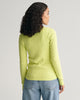 Stretch Cotton Cable Knit V-Neck Sweater