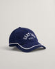 CLASSIC BLUE, GANT ARCH CONTRAST TAPE CAP, FRONT-VIEW BY GANT AU.