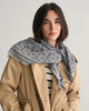 G Patterned Lightweight Wool Scarf