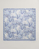 DOVE BLUE, MAGNOLIA PRINT SILK SCARF, BACK-VIEW BY GANT AU.