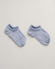 DOVE BLUE, LYOCELL RIB LOW CUT SOCKS 2-PACK BY GANT AU.