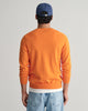 SWEET ORANGE, CLASSIC COTTON V-NECK, BACK-VIEW BY GANT AU.