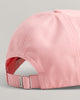 BUBBELGUM PINK, UNISEX. COTTON TWILL CAP, CLOSE-UP BY GANT AU.