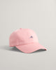 BUBBELGUM PINK, UNISEX. COTTON TWILL CAP, FRONT-VIEW BY GANT AU.