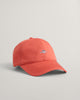 BURNT ORANGE, UNISEX. COTTON TWILL CAP, FRONT-VIEW BY GANT AU.