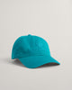 OCEAN TURQUOISE, UNISEX. TONAL SHIELD CAP, FRONT-VIEW BY GANT AU.