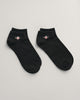 BLACK, SHIELD ANKLE SOCKS 2-PACK BY GANT AU.