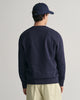 EVENING BLUE, PRINTED GRAPHIC C-NECK SWEAT, BACK-VIEW BY GANT AU.