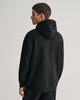 BLACK, REG MEDIUM ARCHIVE SHIELD HOODIE, BACK-VIEW BY GANT AU.