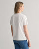 WHITE, SHIELD SS T-SHIRT, BACK-VIEW BY GANT AU.