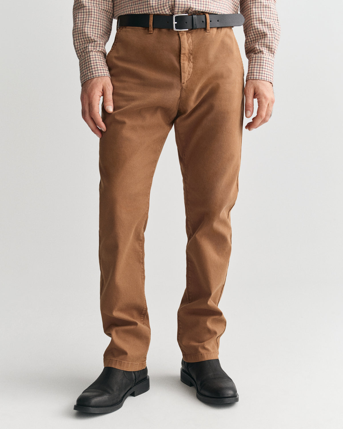 Slim Fit Dobby Structured Chinos
