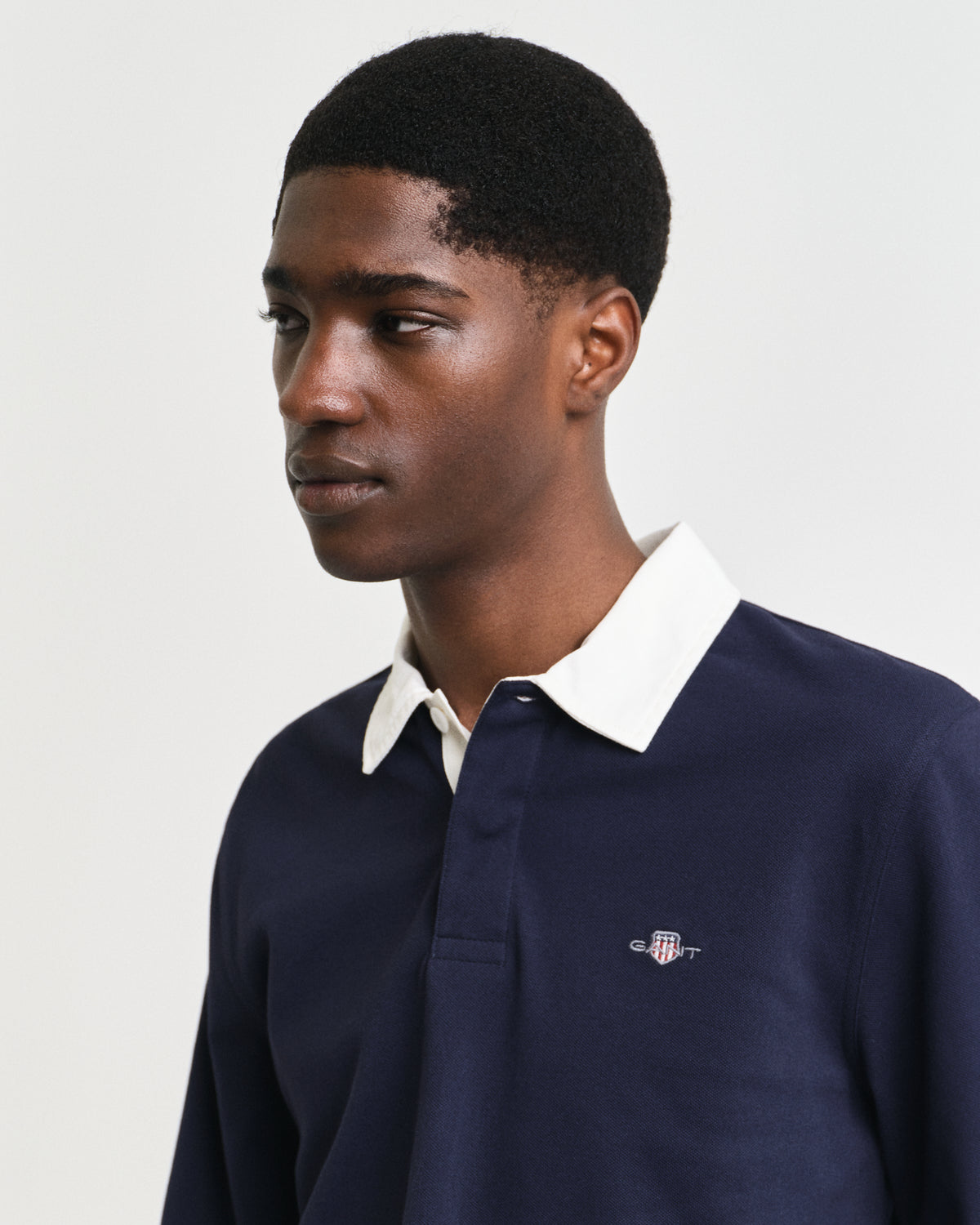 EVENING BLUE, PIQUE HEAVY RUGGER, CLOSE-UP BY GANT AU.