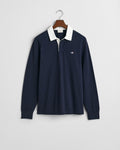 EVENING BLUE, PIQUE HEAVY RUGGER, FLAT-LAY BY GANT AU.