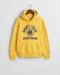 FADED SUNSET, FRONT GRAPHIC SWEAT HOODIE, FLAT-LAY BY GANT AU.