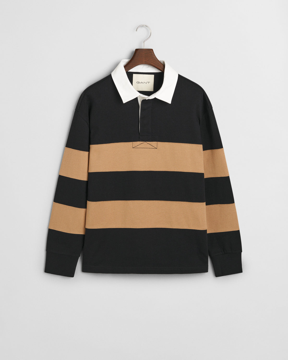 BLACK, BLOCK STRIPE HEAVY RUGGER, FLAT-LAY BY GANT AU.