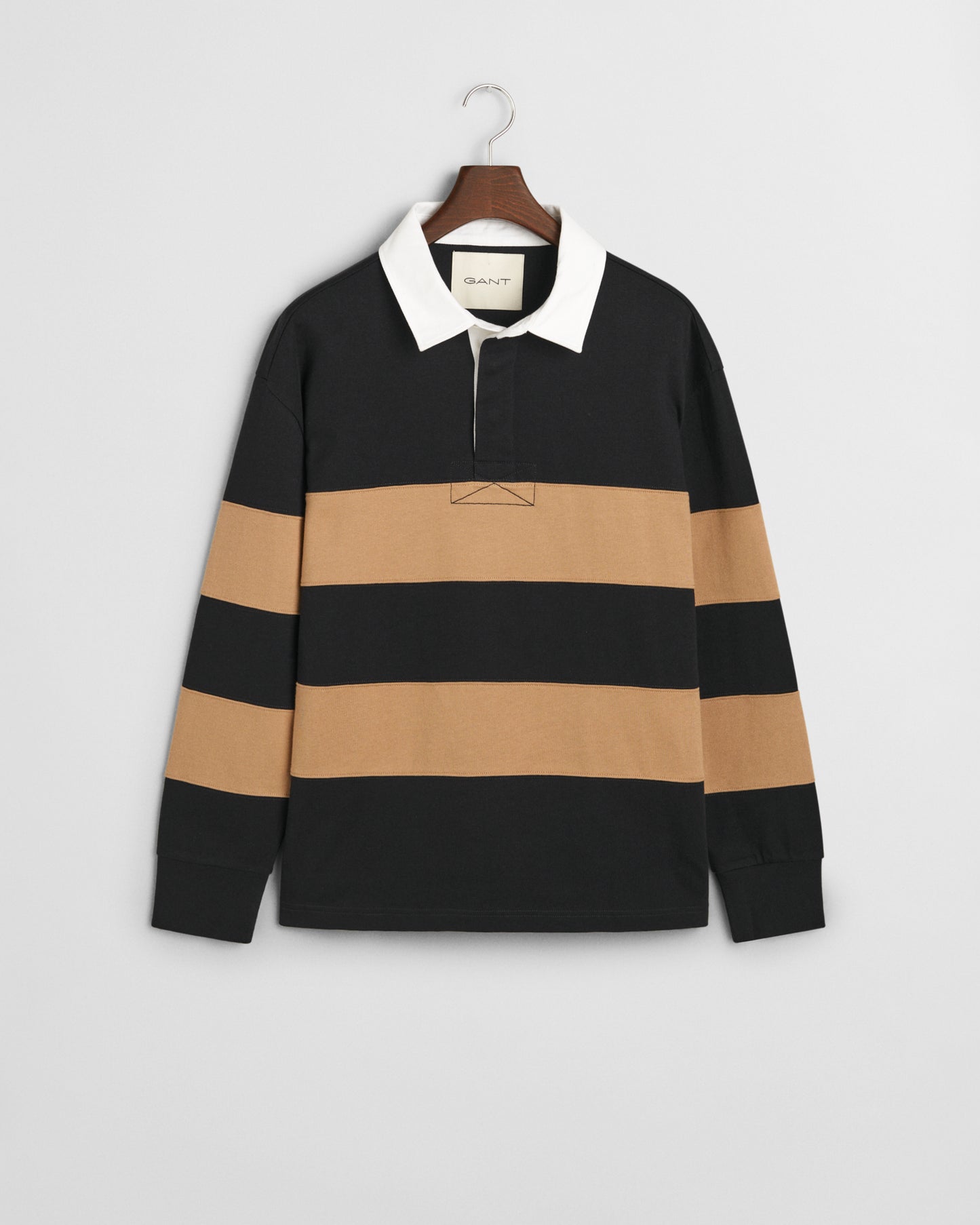 BLACK, BLOCK STRIPE HEAVY RUGGER, FLAT-LAY BY GANT AU.